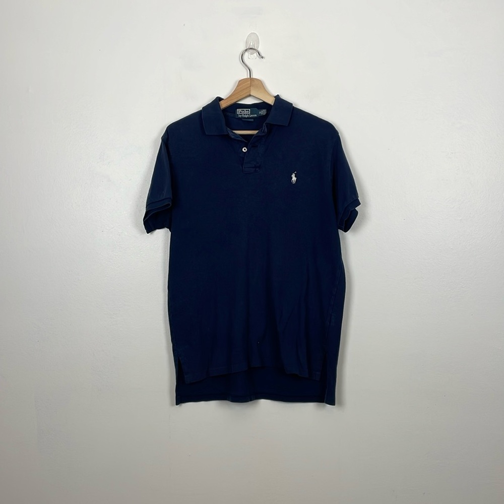 Polo By Ralph Lauren Custom Fit Mens M Polo Shirt 1/4 Button Pullover Shirt